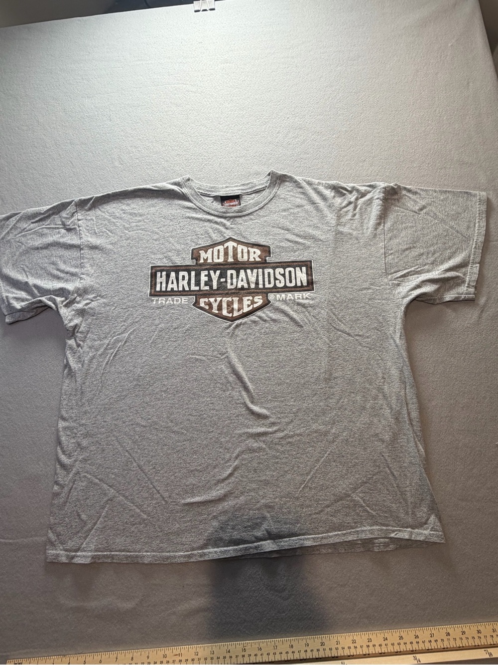 Harley-Davidson Gray Shield Logo Short Sleeve Tee